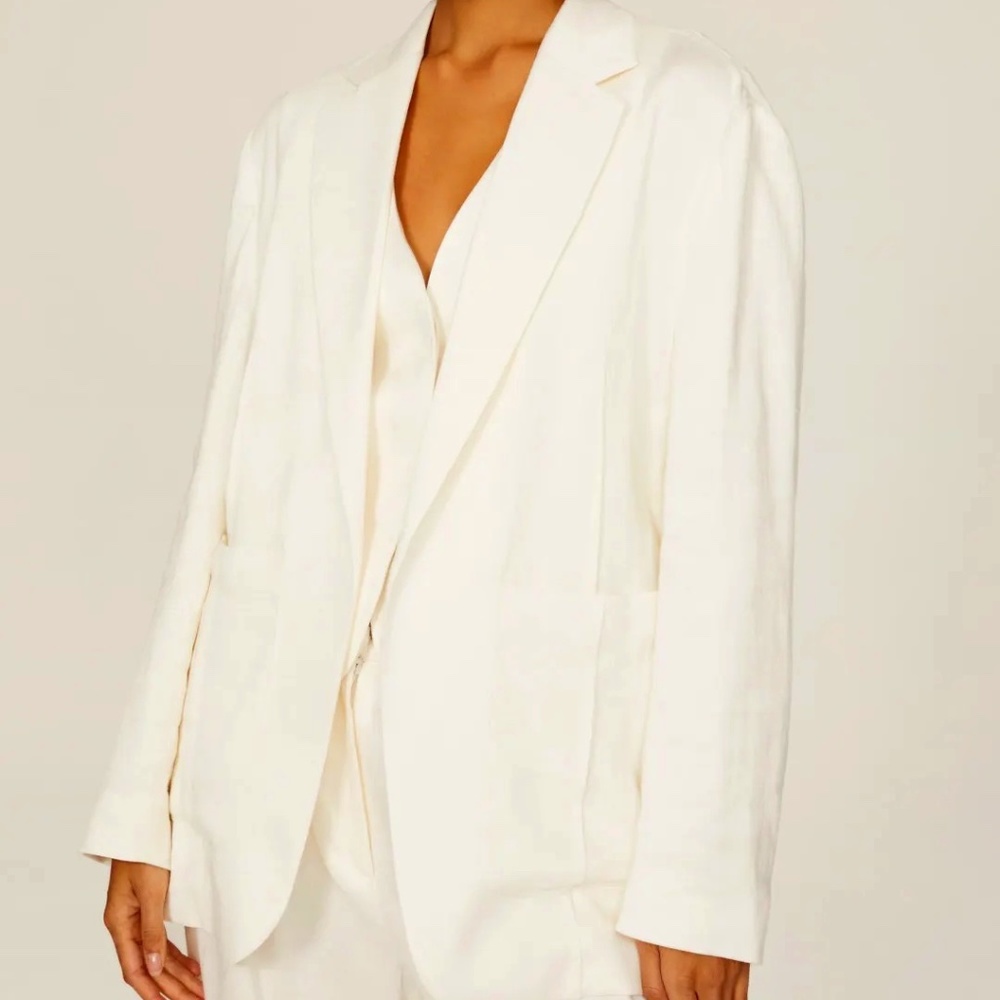 HUGO BOSS- Boss Jolinn Linen Blazer